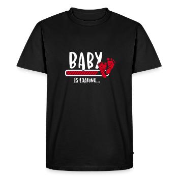 Charge du bébé - grossesse bébé est naissance - T-shirt Premium bio Homme - noir - Devant - Nico (187cm)