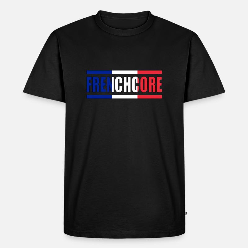 Frenchcore - Männer Premium Bio T-Shirt - Schwarz