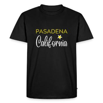 PASADENA California - T-shirt Premium bio Homme - noir - Devant - Nico (187cm)