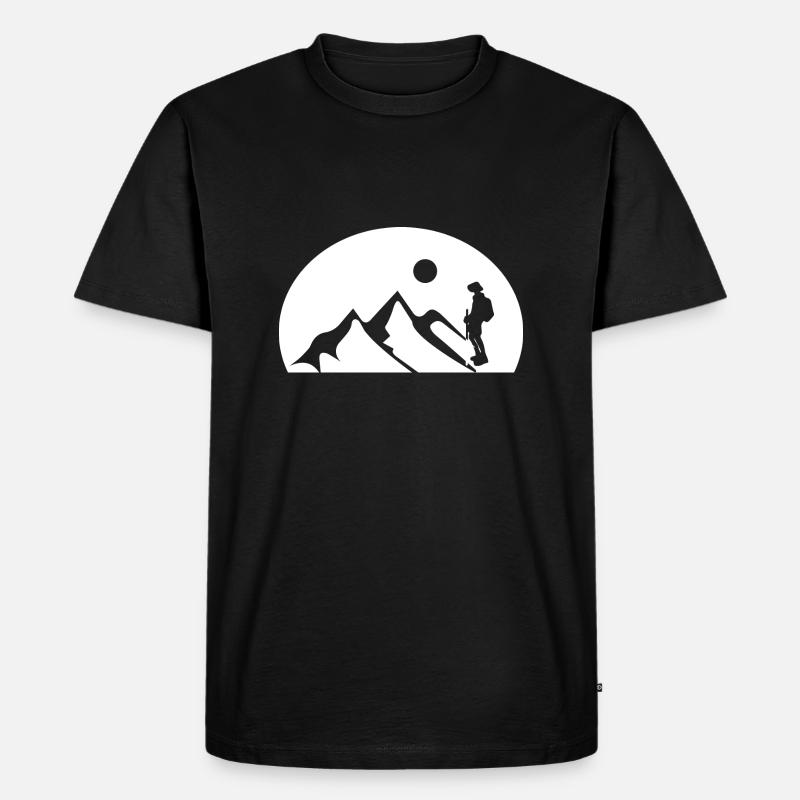 climbing - Männer Premium Bio T-Shirt - Schwarz