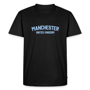Velours côtelé - T-shirt Premium bio Homme - noir - Devant - Nico (187cm)
