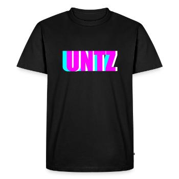 Untz rave - T-shirt Premium bio Homme - noir - Devant - Nico (187cm)