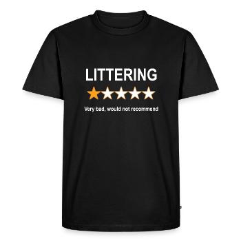Examen anti-pollution 1 étoile - T-shirt Premium bio Homme - noir - Devant - Nico (187cm)
