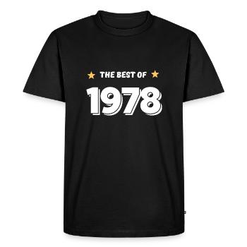Best of 1978 - T-shirt Premium bio Homme - noir - Devant - Nico (187cm)