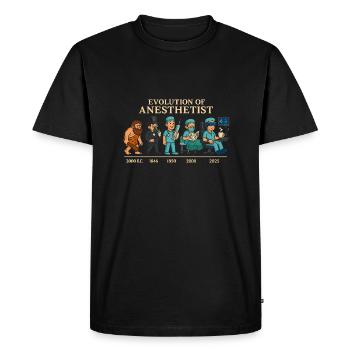 Evolution of anesthesiologists - Men's Premium Organic T-Shirt - black - Front - Nico (187cm)