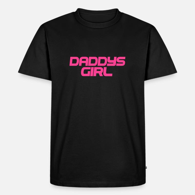 DADDYS MÄDCHEN - Männer Premium Bio T-Shirt - Schwarz