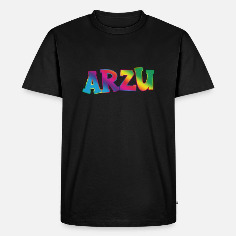 Arzu - Männer Premium Bio T-Shirt - Schwarz