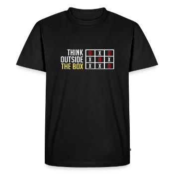Sortir des sentiers battus - T-shirt Premium bio Homme - noir - Devant - Nico (187cm)