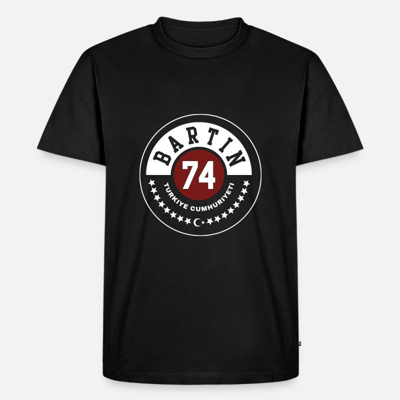 Bartın - Männer Premium Bio T-Shirt - Schwarz