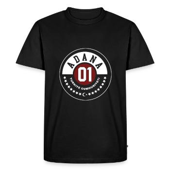 Adana - Men's Premium Organic T-Shirt - black - Front - Nico (187cm)