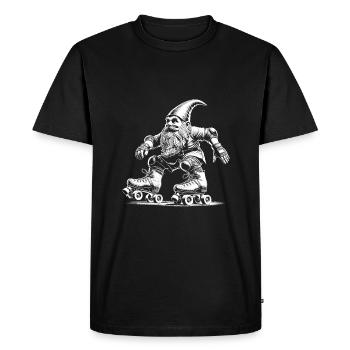 Patins - T-shirt Premium bio Homme - noir - Devant - Nico (187cm)