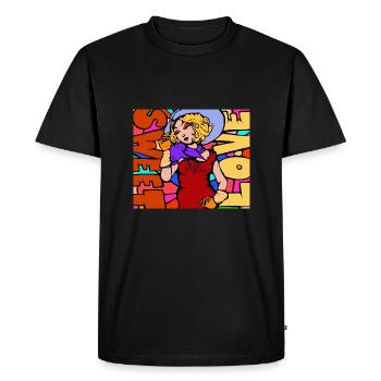 Hello Sunshine - pop colors - T-shirt Premium bio Homme - noir - Devant - Nico (187cm)
