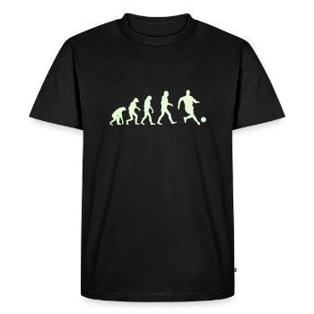Football Evolution logo - T-shirt Premium bio Homme - noir - Devant - Nico (187cm)
