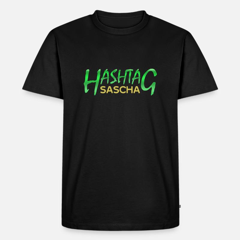 Sascha - Männer Premium Bio T-Shirt - Schwarz