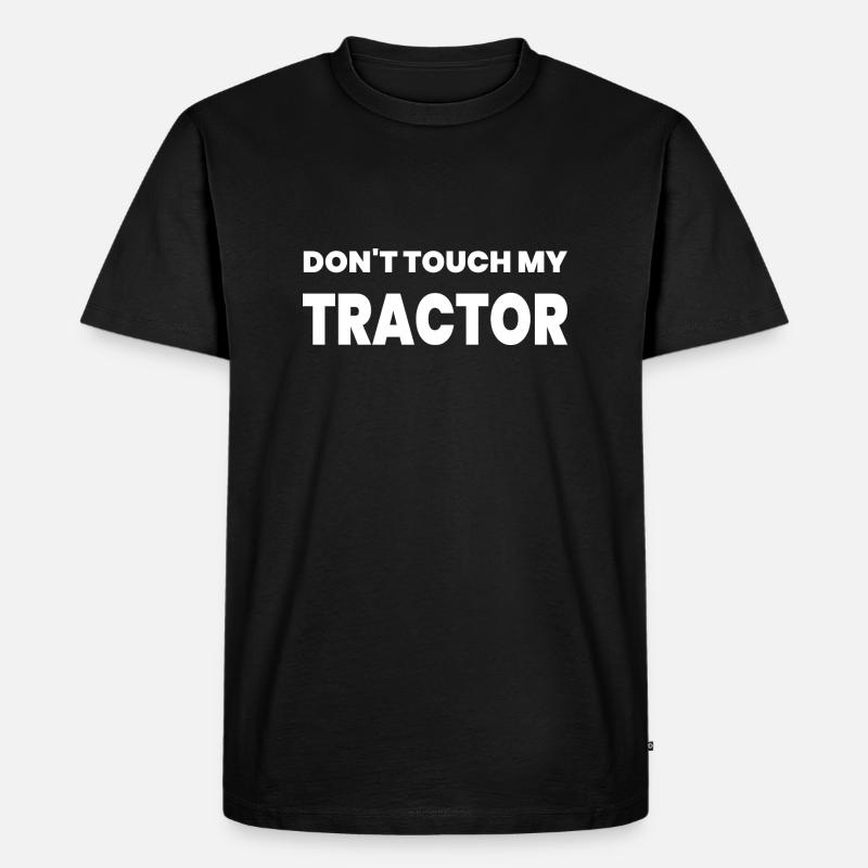 Traktor - Männer Premium Bio T-Shirt - Schwarz