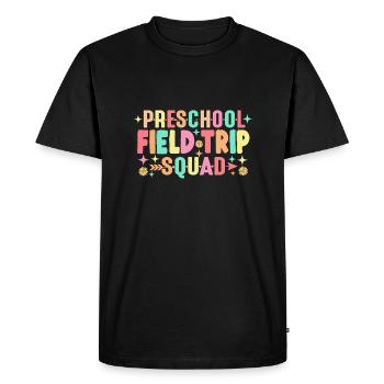 Escouade d’excursions préscolaires - T-shirt Premium bio Homme - noir - Devant - Nico (187cm)