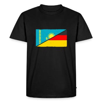 Kazakhstan Allemagne Kazakhstan - T-shirt Premium bio Homme - noir - Devant - Nico (187cm)
