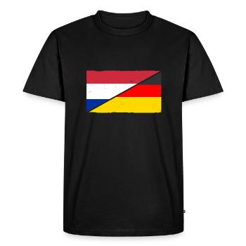 Pays-Bas Pays-Bas Allemagne Pays-Bas - T-shirt Premium bio Homme - noir - Devant - Nico (187cm)