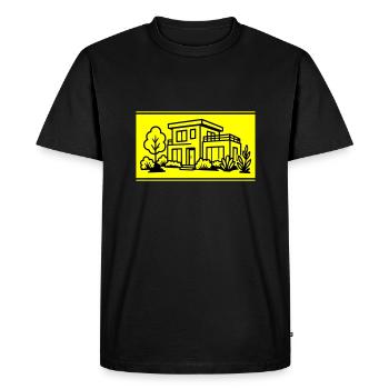 Maison Villa Propriété - T-shirt Premium bio Homme - noir - Devant - Nico (187cm)