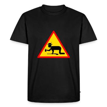 chasse de chasse jaeger chasse de chasse chasseur - T-shirt Premium bio Homme - noir - Devant - Nico (187cm)