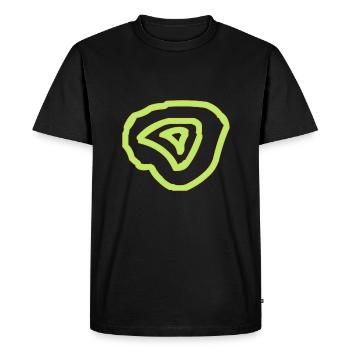 Cercles - T-shirt Premium bio Homme - noir - Devant - Nico (187cm)