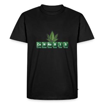 Le cannabis - T-shirt Premium bio Homme - noir - Devant - Nico (187cm)