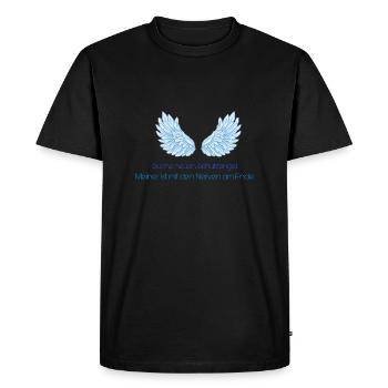 guardian angel - Men's Premium Organic T-Shirt - black - Front - Nico (187cm)