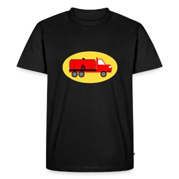 Camion - T-shirt Premium bio Homme - noir - Devant - Nico (187cm)