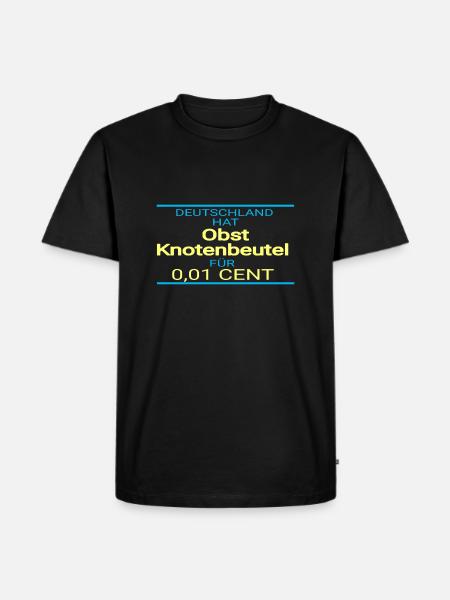 Plastiktüte - Tüten Spruch - Männer Premium Bio T-Shirt - Schwarz