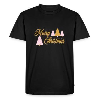 Merry Christmas - Men's Premium Organic T-Shirt - black - Front - Nico (187cm)
