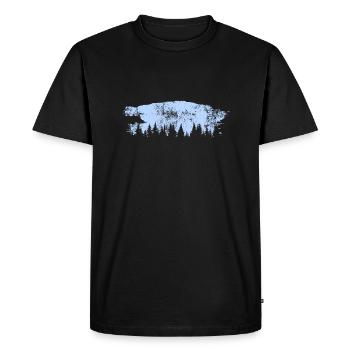 Forest Forests Forester Camping Outdoor - T-shirt Premium bio Homme - noir - Devant - Nico (187cm)