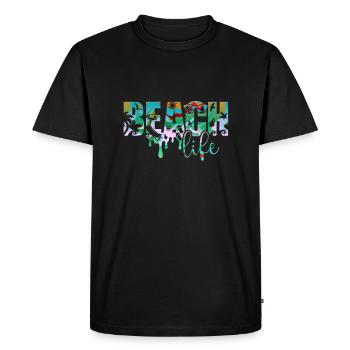 Dubrovnik croatie hrvatska zrce beach party exyu - T-shirt Premium bio Homme - noir - Devant - Nico (187cm)