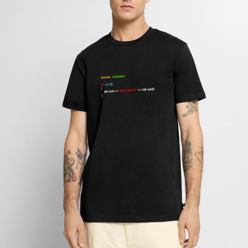 Hello World Code Men's Premium Organic T-Shirt