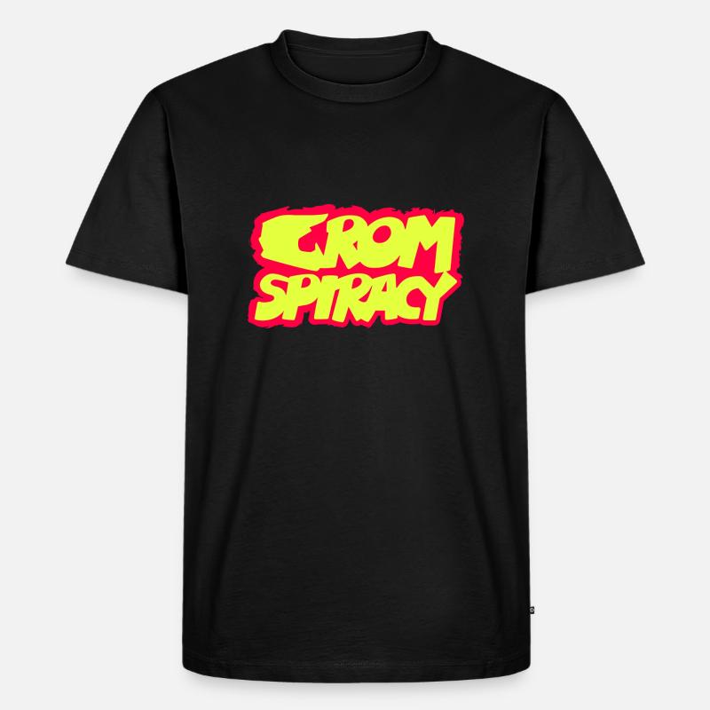 GROMSP!RACY Schriftzug (kompakt) - Männer Premium Bio T-Shirt - Schwarz