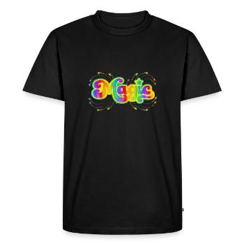 Père Noël magique Père Noël Nicolas Joyeux Noël Noël - T-shirt Premium bio Homme - noir - Devant - Nico (187cm)