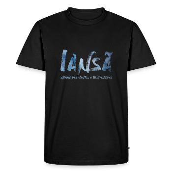 Iansã - Men's Premium Organic T-Shirt - black - Front - Nico (187cm)