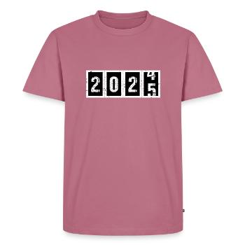 2025 - T-shirt Premium bio Homme - mauve - Devant - Nico (187cm)