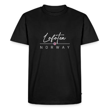 Norvège - Lofoten - Norvège - Norvège - T-shirt Premium bio Homme - noir - Devant - Nico (187cm)