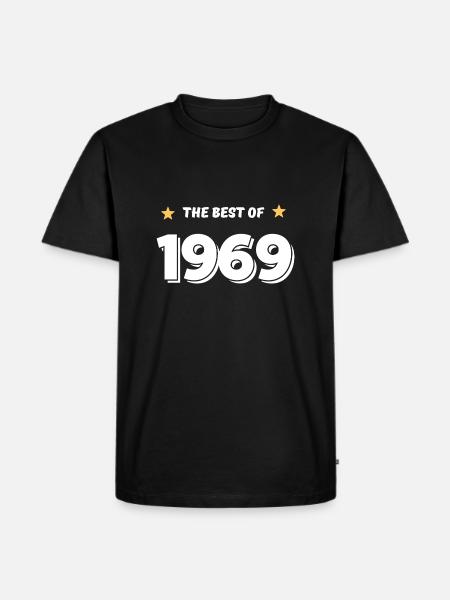 Das Beste von 1969 - Männer Premium Bio T-Shirt - Schwarz