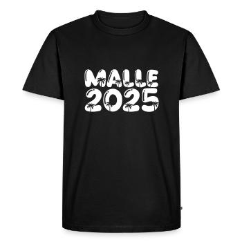 MALLE 2025 - T-shirt Premium bio Homme - noir - Devant - Nico (187cm)