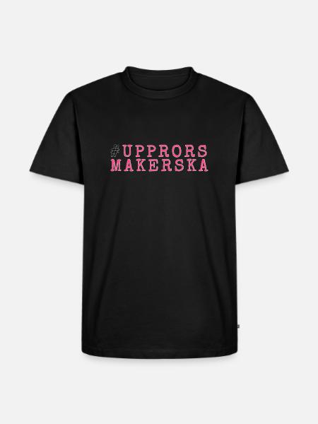 Upprorsmakerska - Ekologisk premium-T-shirt herr - svart