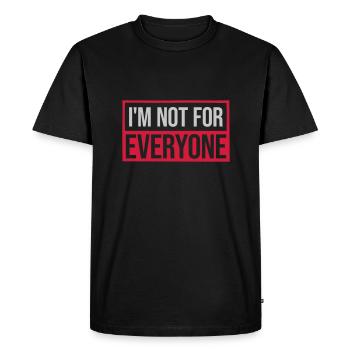 Je ne suis pas pour tout le monde - T-shirt Premium bio Homme - noir - Devant - Nico (187cm)