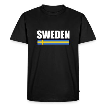 Sweden - Men's Premium Organic T-Shirt - black - Front - Nico (187cm)