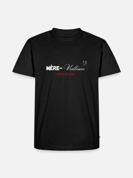 Mère veilleuse depuis 1959 - T-shirt Premium bio Homme - noir