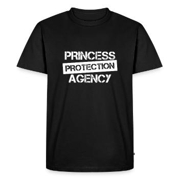 Pères et filles de l’Agence de Protection des Princesses - T-shirt Premium bio Homme - noir - Devant - Nico (187cm)