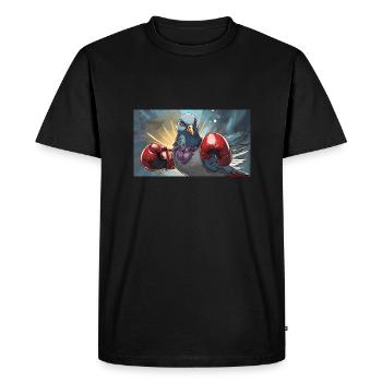 Pun ambiguous expression Taubenschlag pigeon loft - Men's Premium Organic T-Shirt - black - Front - Nico (187cm)