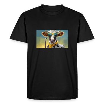 Pun ambiguous expression – Blinde Kuh (blind cow) - Men's Premium Organic T-Shirt - black - Front - Nico (187cm)