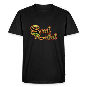 Soul REBEL - T-shirt Premium bio Homme - noir - Devant - Nico (187cm)