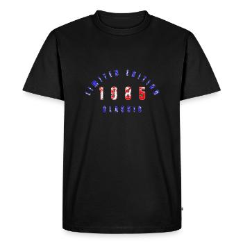 1985 Édition limitée - T-shirt Premium bio Homme - noir - Devant - Nico (187cm)