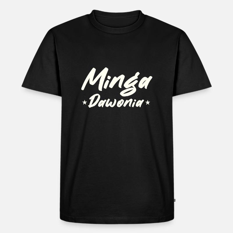 Minga Spruch vit à Munich - T-shirt Premium bio Homme - noir